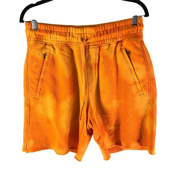 Cotton Citizen Other - Cotton Citizen Mens Terry Sweatshorts Shorts Tie Dye Orange Zip Pockets M